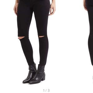Top shop moto high waisted black jeans